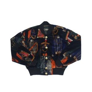INCREDIBLE vintage Escada velour bomber jacket